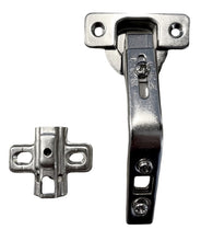 Load image into Gallery viewer, Slick Dealz Cabinet Hinges 135 Degree (1 Pair - 2 Hinges) Lazy Susan Frameless Two Way Full Overlay Concealed Corner Cabinet Hinge with 35mm Hinge Cup, Nickel Plated (New Mode)