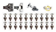 Load image into Gallery viewer, Slick Dealz 110 Degree (20 Pack - 10 Pairs) Cabinet Hinges Frameless Two Way Full Overlay Soft Closing 3D Adjustable Concealed Cabinet Hinge with 35mm Hinge Cup, Nickel Plated (New Model)