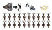 Load image into Gallery viewer, Slick Dealz 110 Degree (20 Pack - 10 Pairs) Cabinet Hinges Frameless Two Way Full Overlay Soft Closing 3D Adjustable Concealed Cabinet Hinge with 35mm Hinge Cup, Nickel Plated (New Model)
