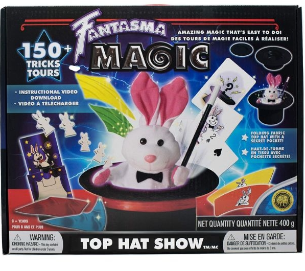 Fantasma Top Hat Show Magic Set for Kids - Magic Kit to Learn More Than 150 Magic Tricks